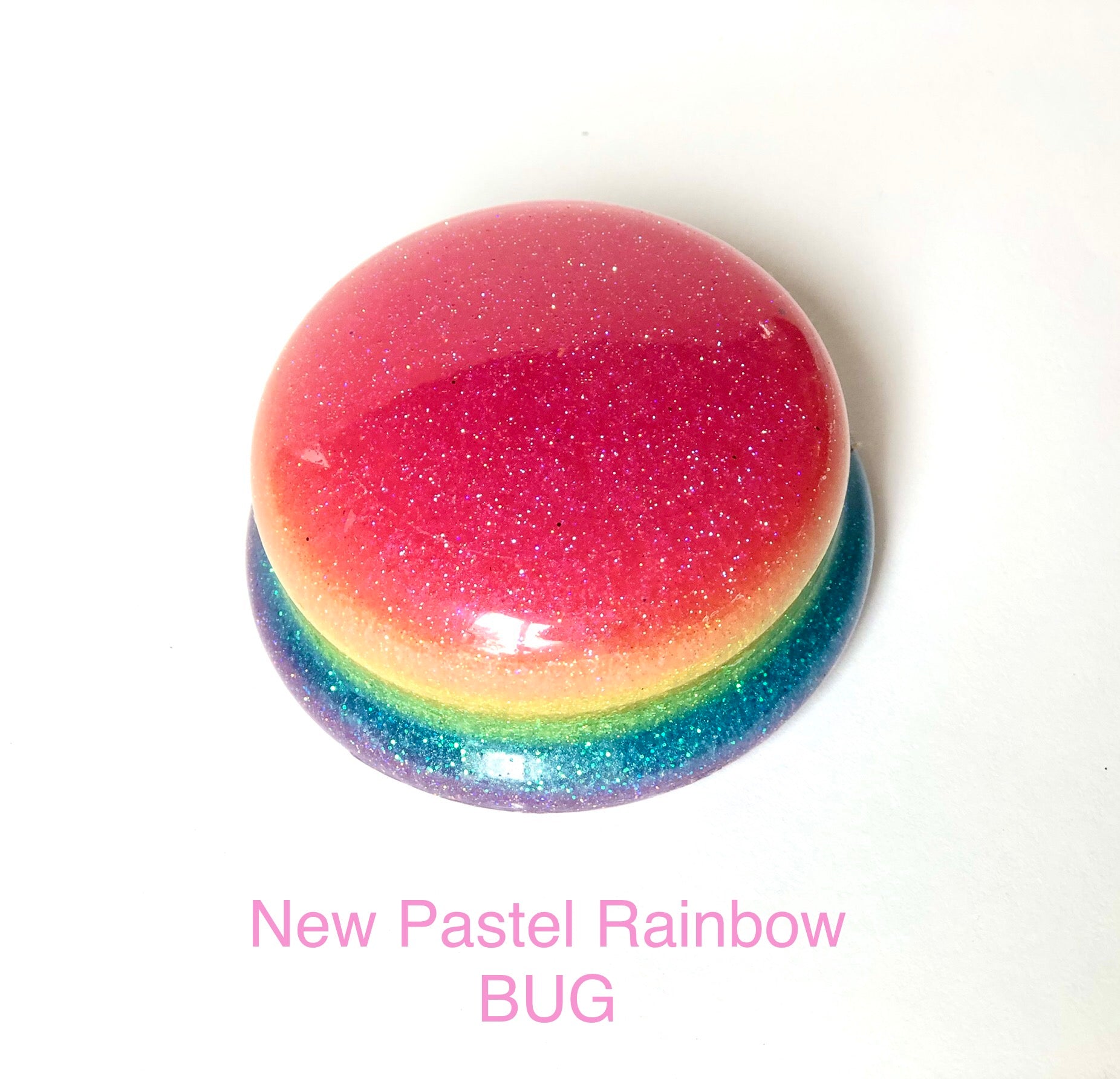New Pastel Rainbow BUG resin lid